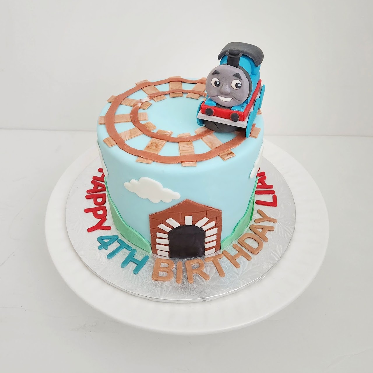 Birthday · Train cake
