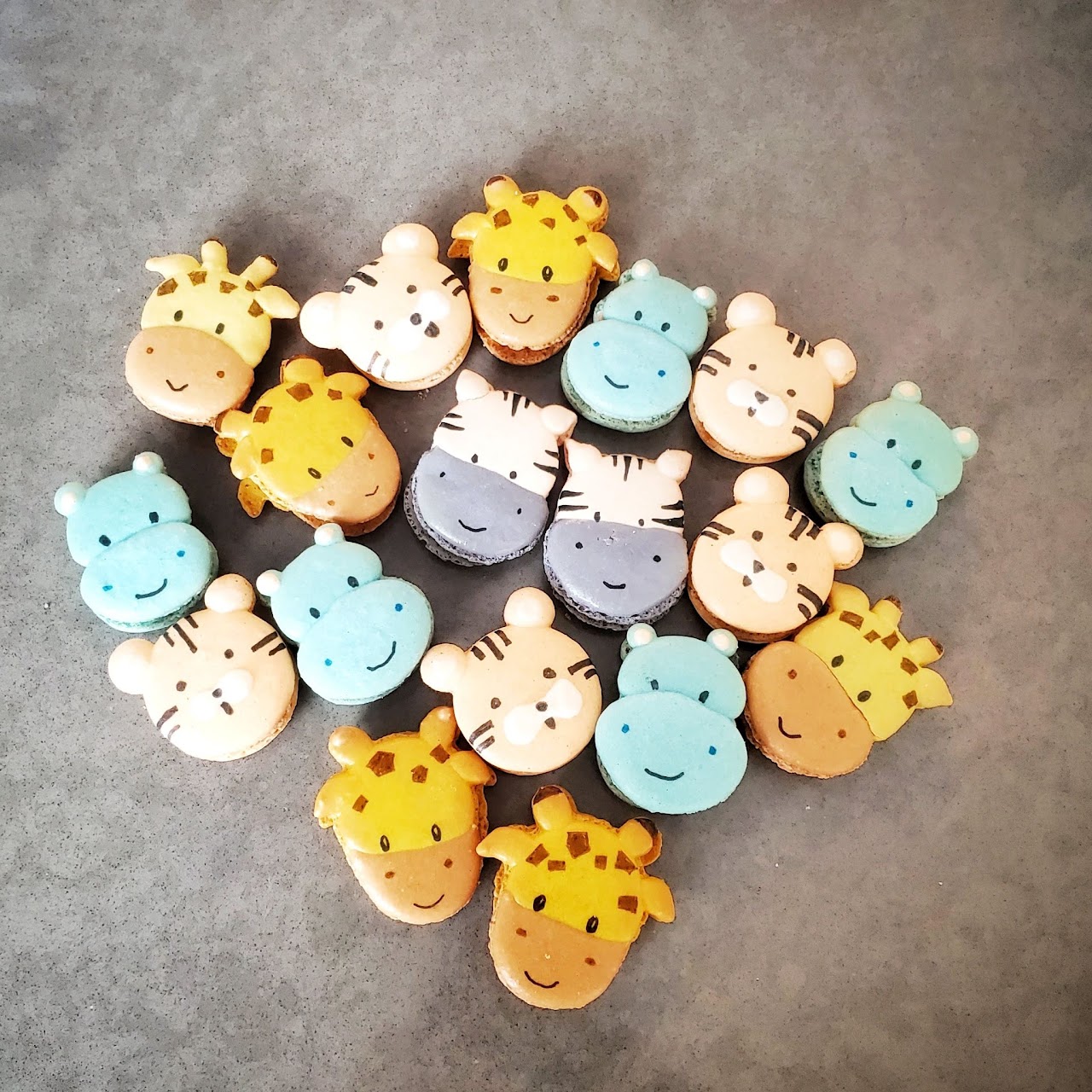 Custom animal macarons ·Custom animal macarons